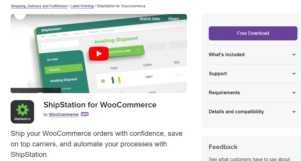 ShipStation shipment tracking plugins  for WooCommerce