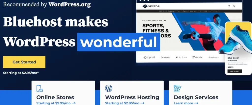 Bluehost WordPress hosting Providers