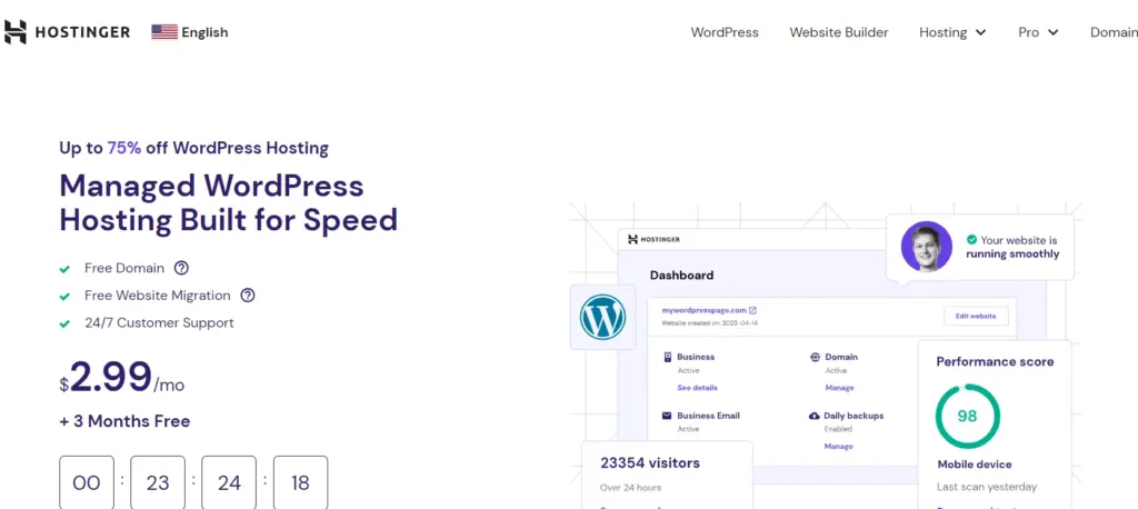 Hostinger WordPress hosting Providers