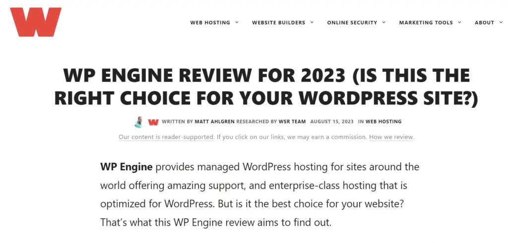 WP-Engine WordPress hosting Providers