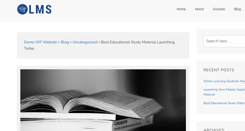 Breadcrumb navigation