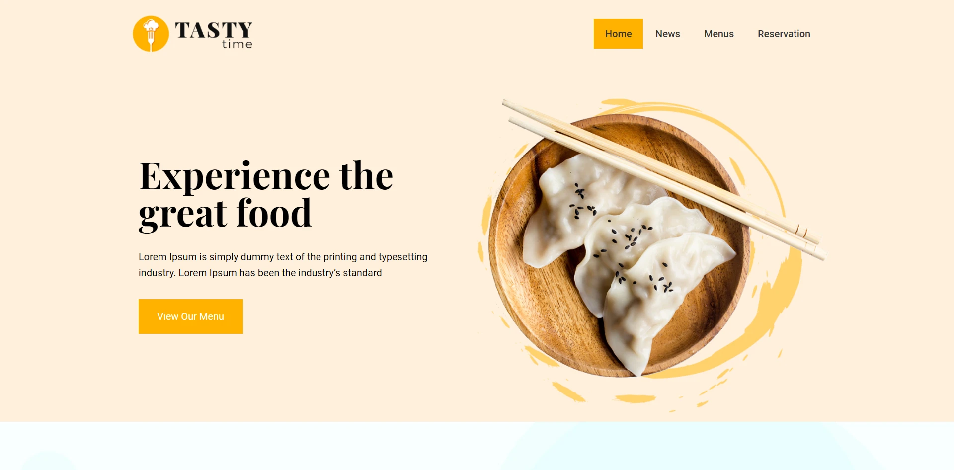 restaurant website wordpress theme