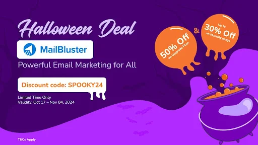 Mailbluster Halloween deal