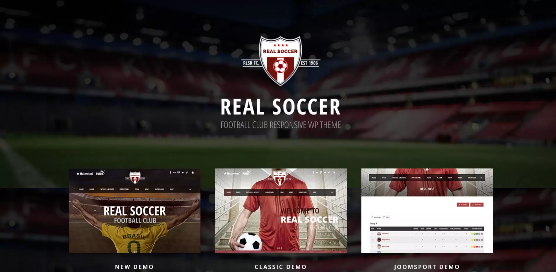 Real Soccer WordPress Theme 