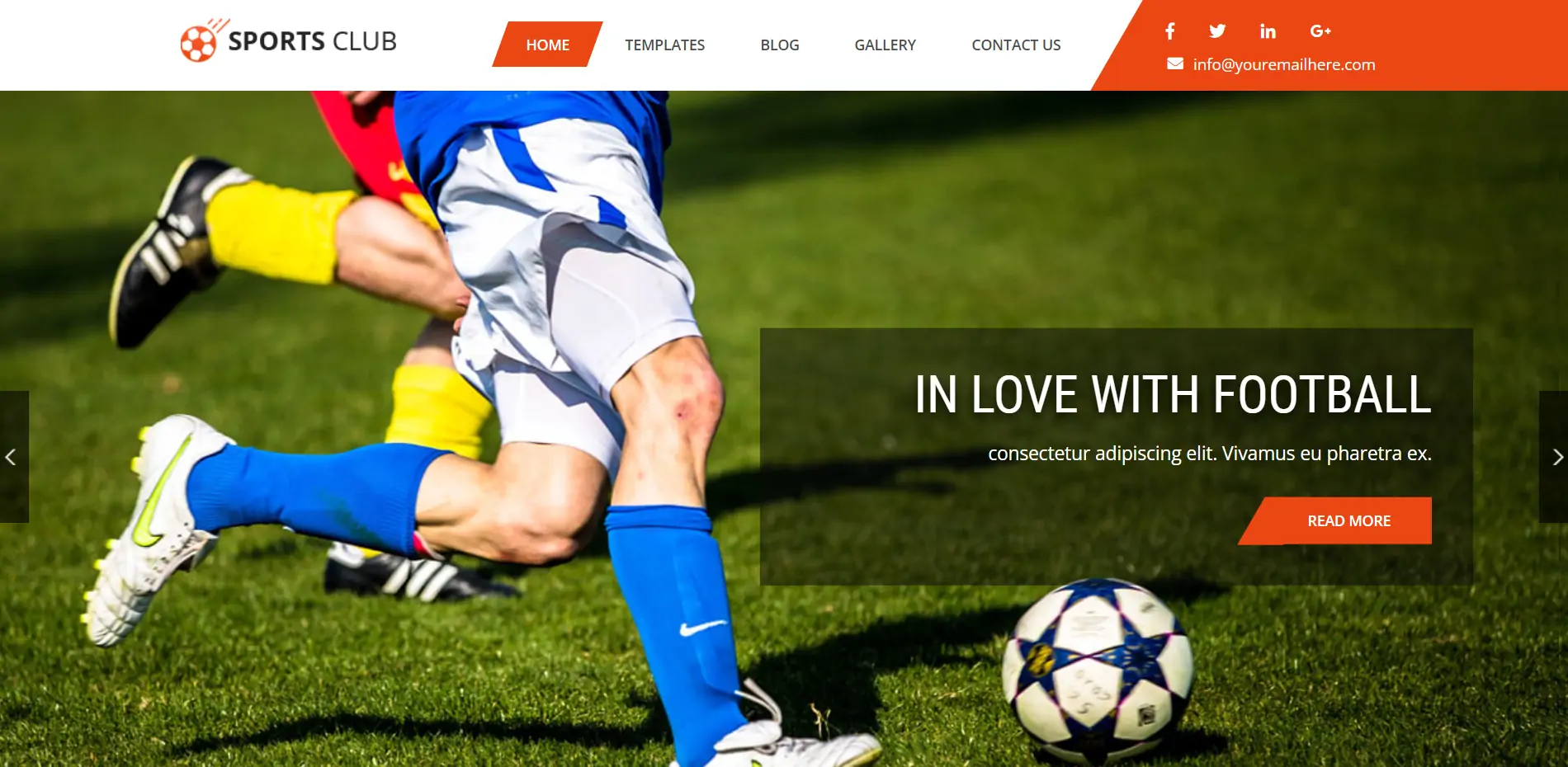 Sports Club Lite WordPress Theme 