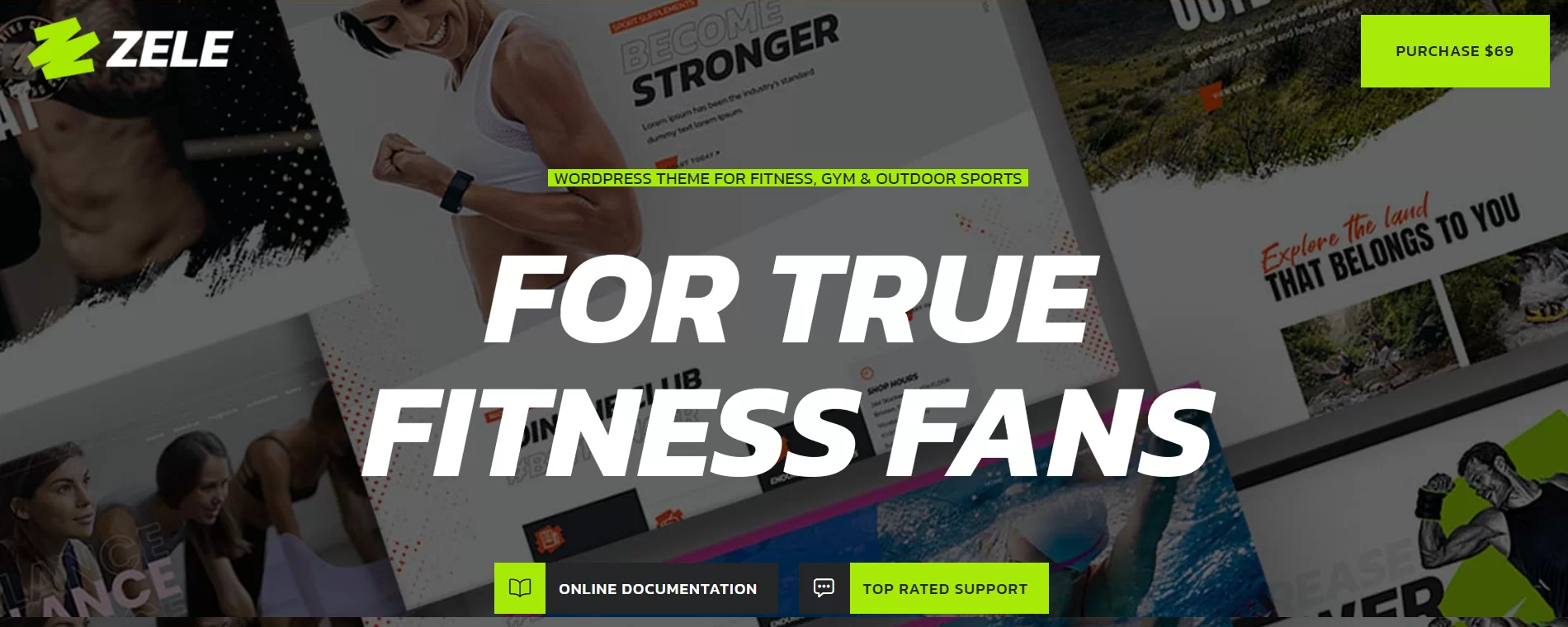 Zele- Fitness Gym & Sports WordPress Theme