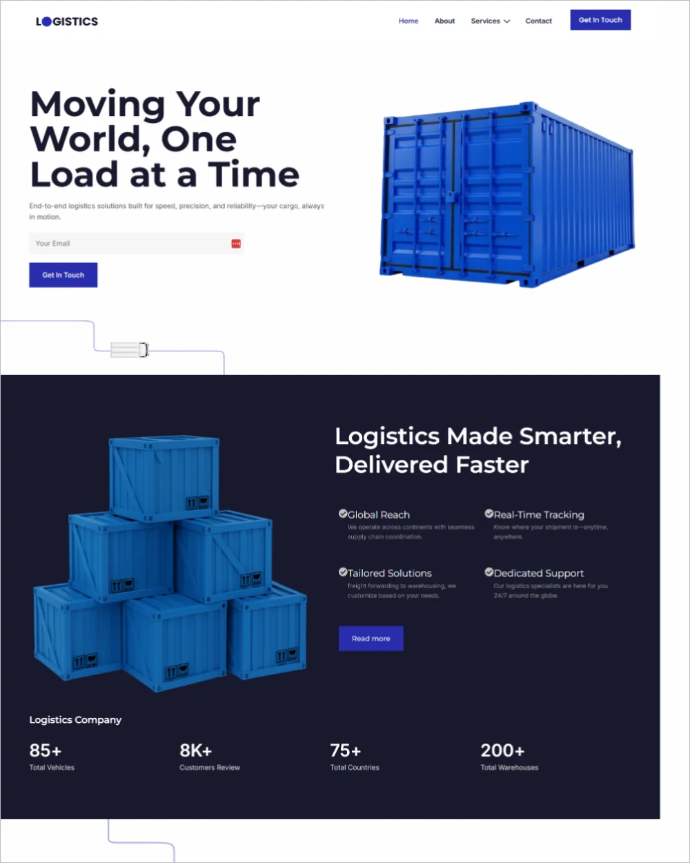 Transport WordPress Template
