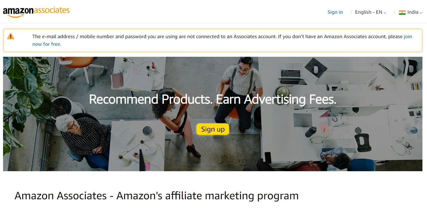 Amazon affiliate to earn money from blog
