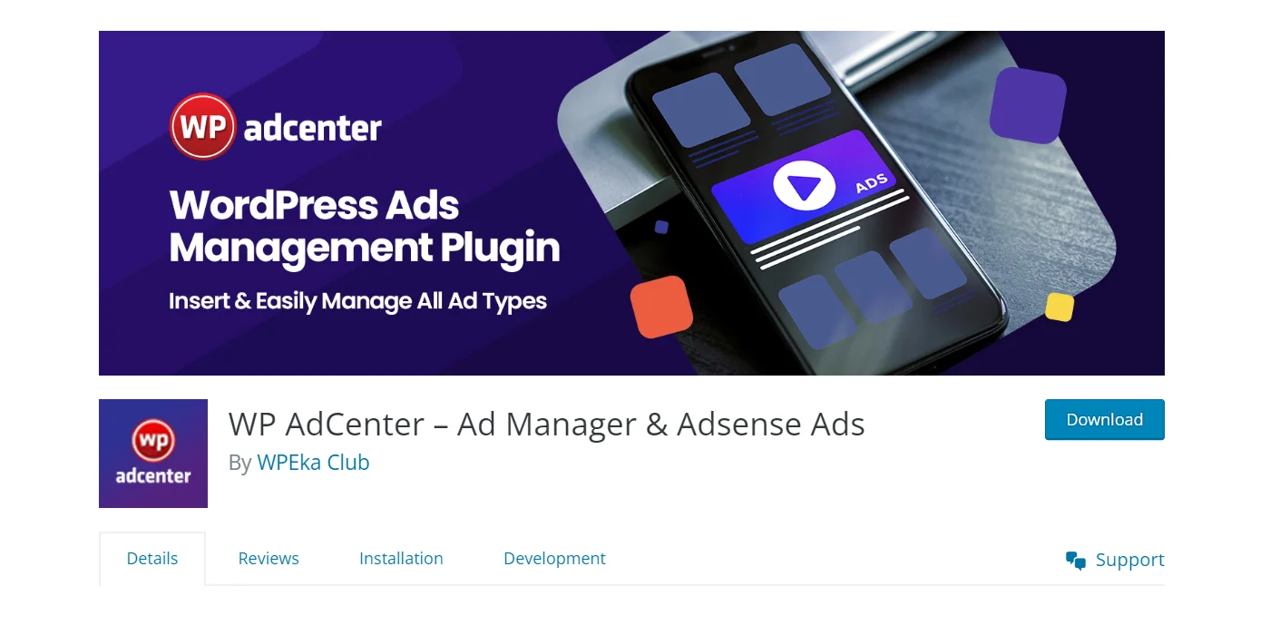 WP Adcenter WordPress plugin