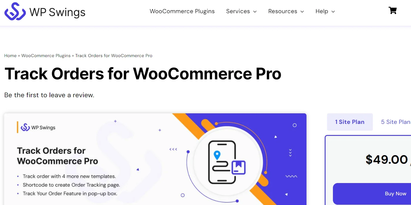 Track Orders for WooCommerce Pro plugin