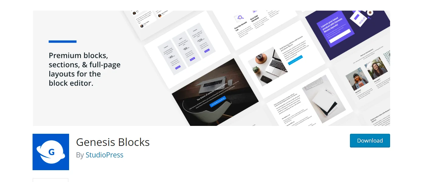 Genesis block plugin