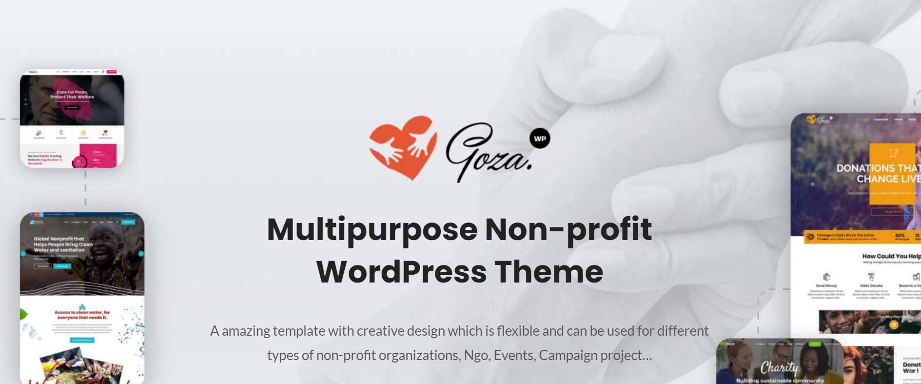 Goza non-profit wordpress theme