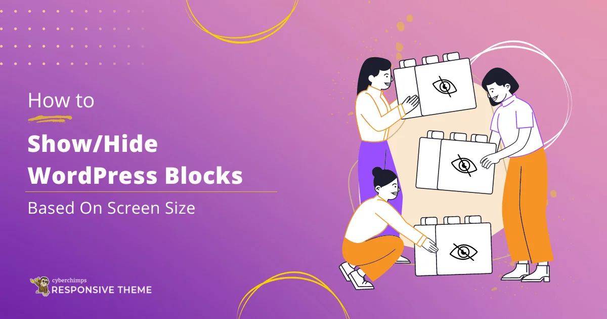 how to show or hide WordPress blocks plugin based on screen size