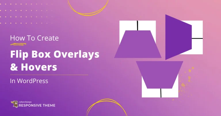 How to add flip box overlays in wordpress