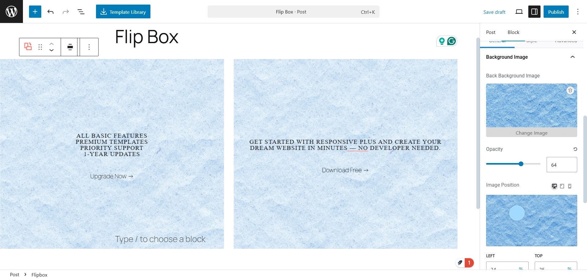 How to Add Flip Box Hover Effects to Your WordPress Site