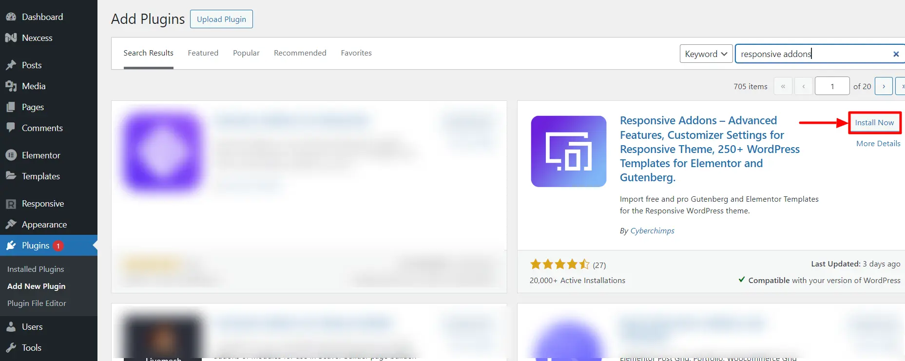 Installing plugin