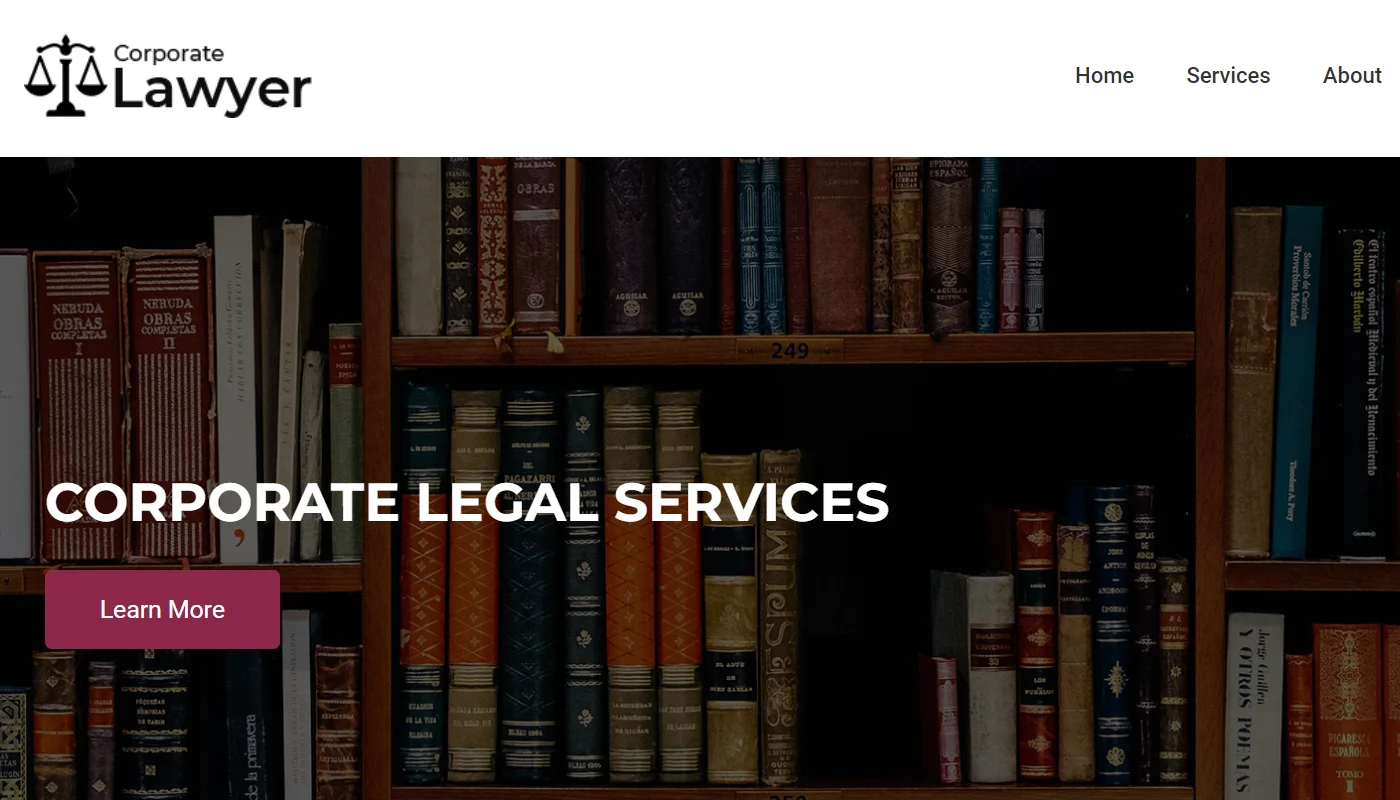 Corporate lawyer template