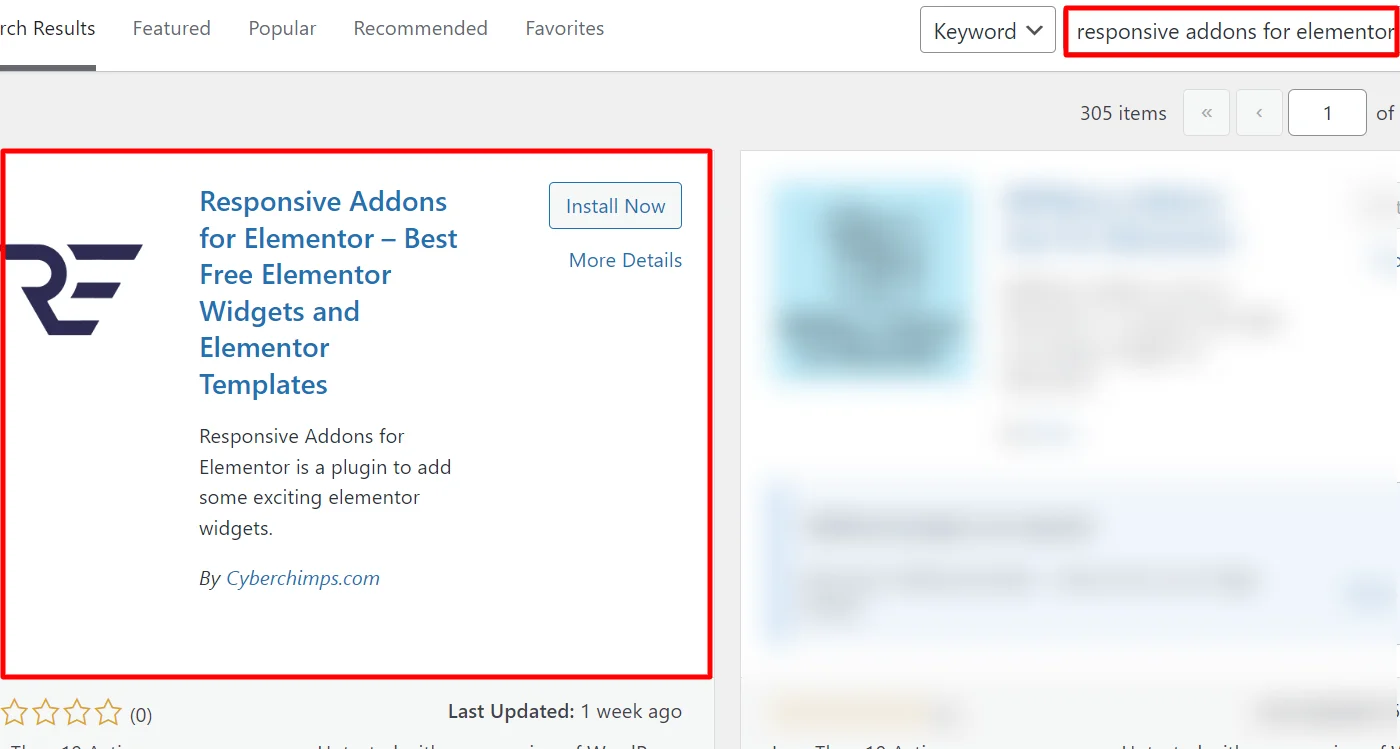 Search Responsive Addons for Elementor