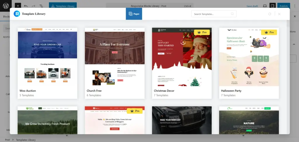 Templates library