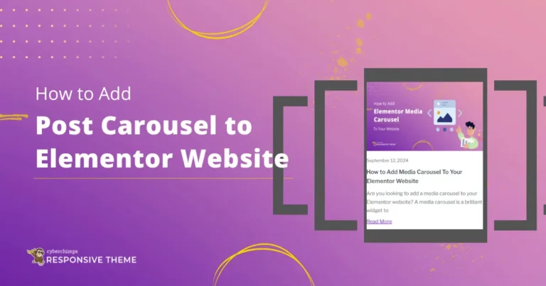 Add Post Carousel