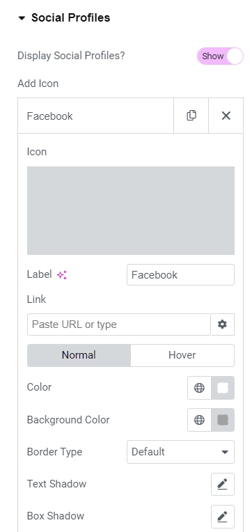 Editing social profiles