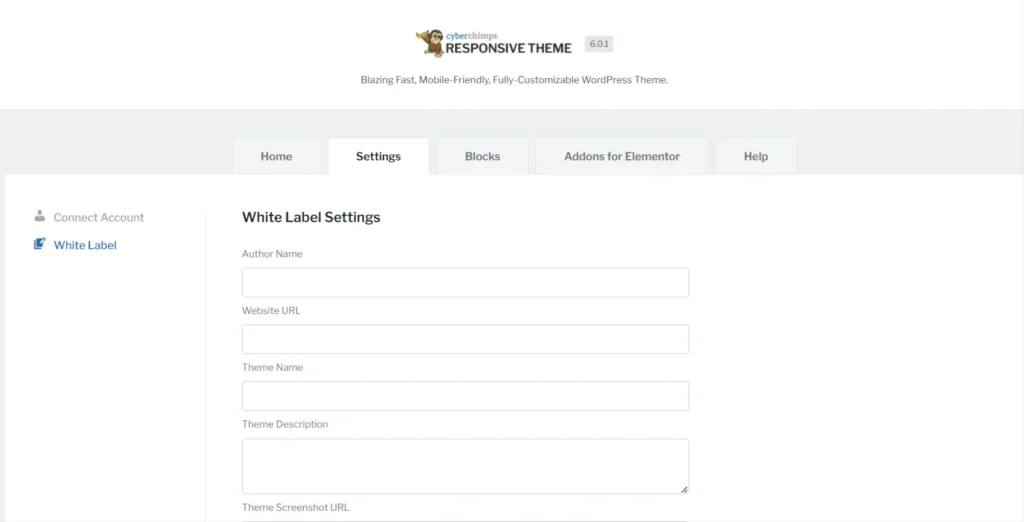 White label settings