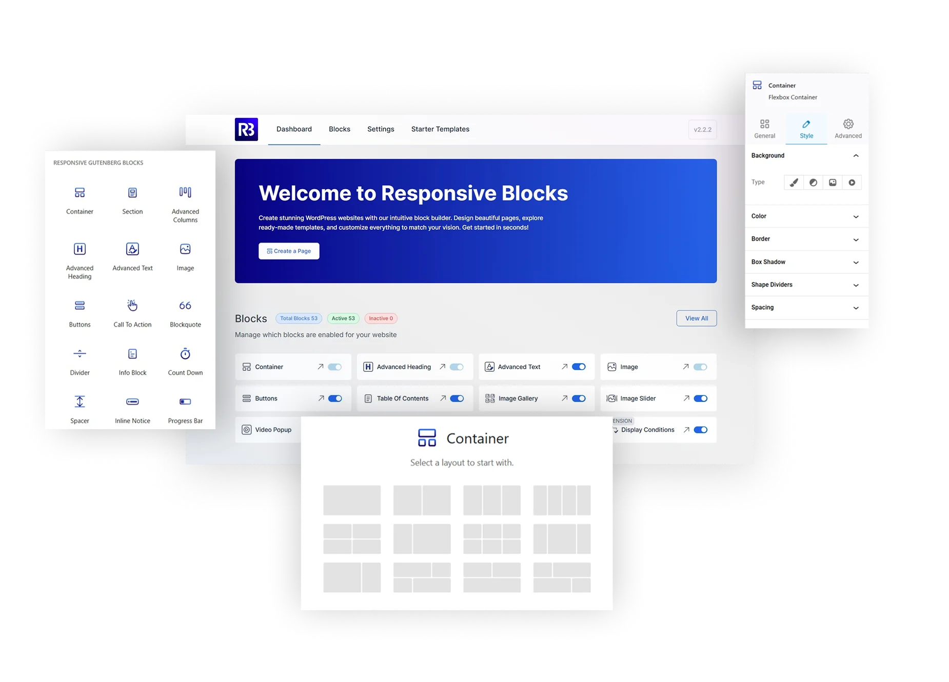 Responsive Blocks plugin