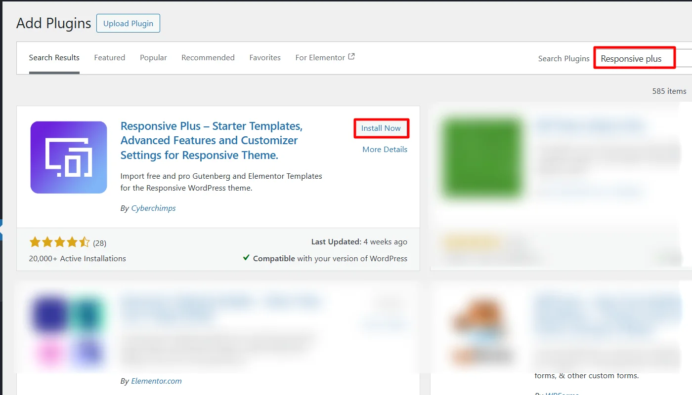 Installing Responsive Plus