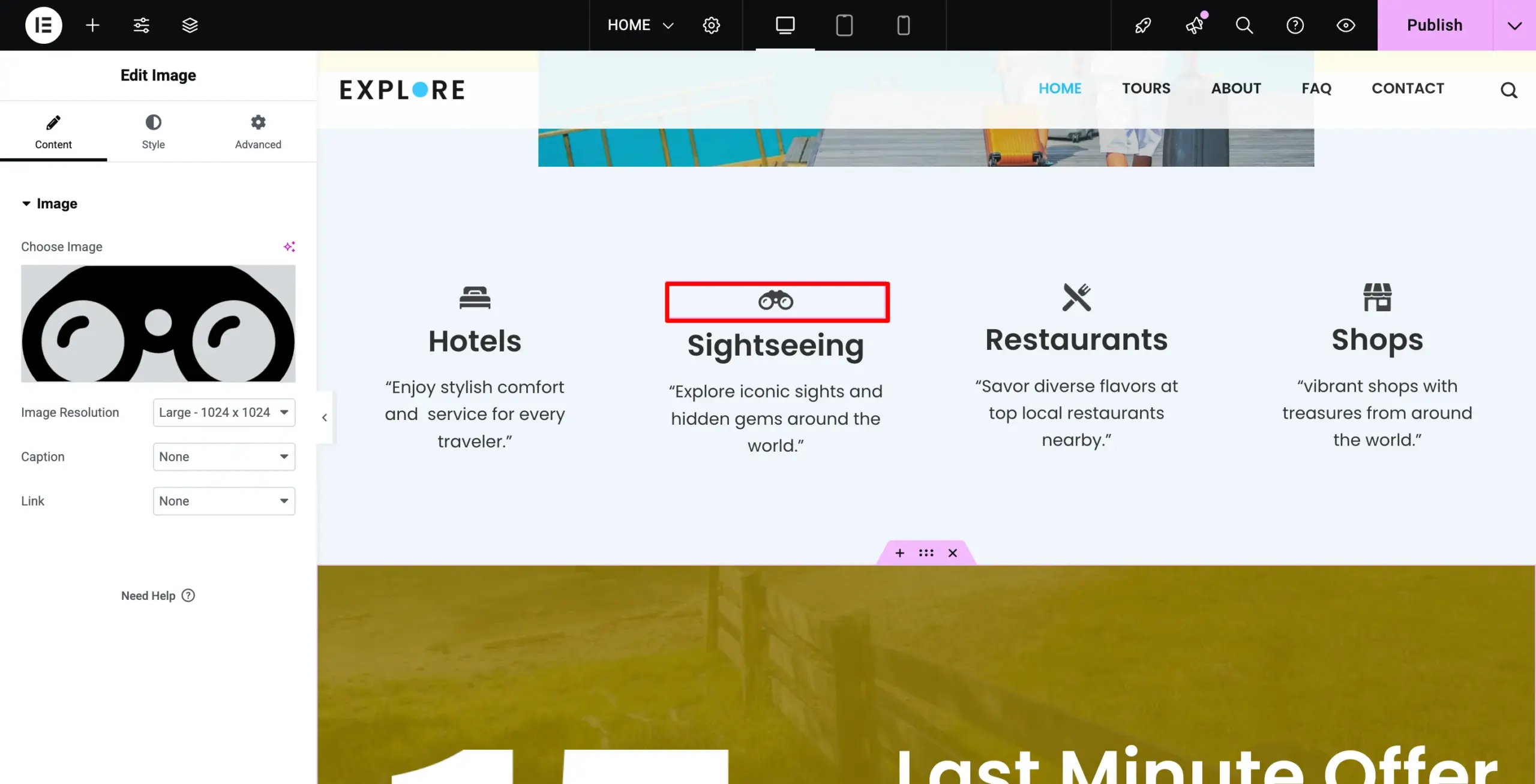 Clicking on Image to change it