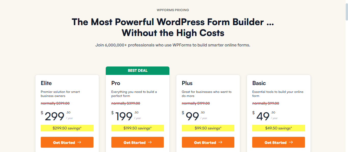 WP Form price