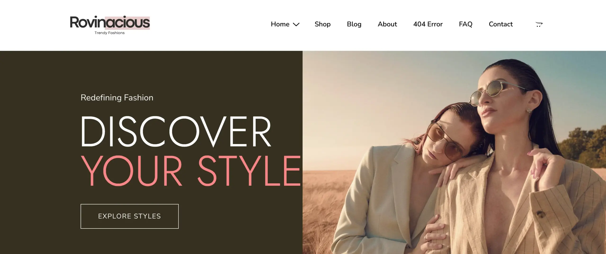 eCommerce Fashion WordPress Website Template