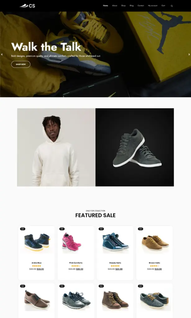 Shoes store template