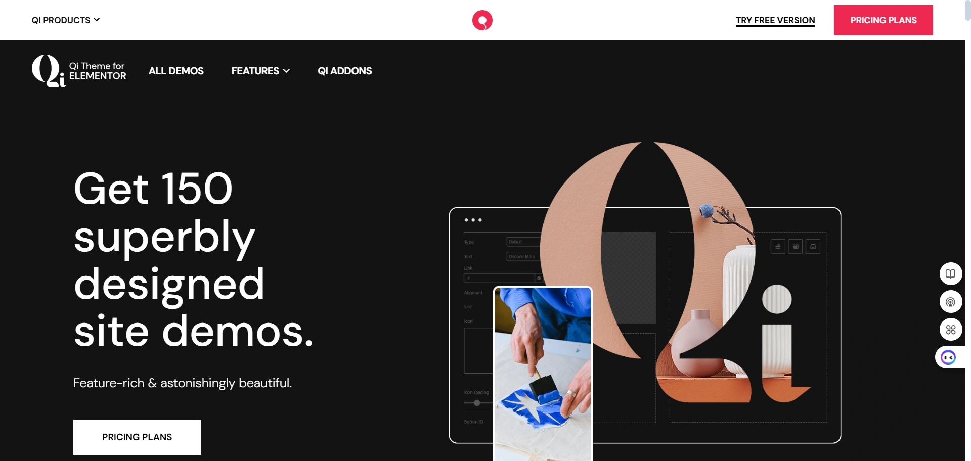 Qi theme- Best barber shop WordPress theme