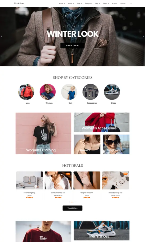 Ecommerce store template