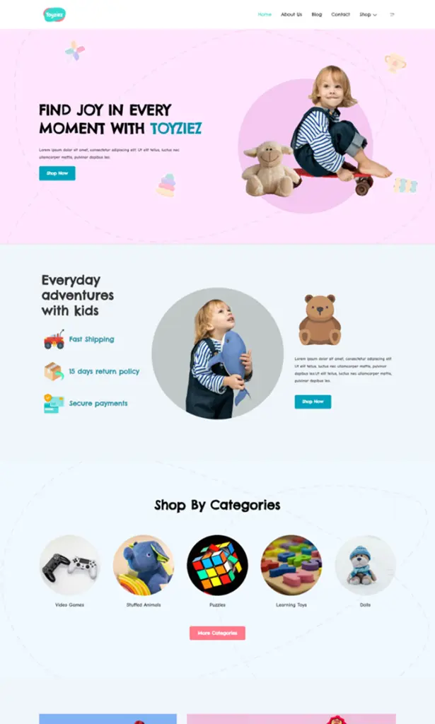 Toy store template