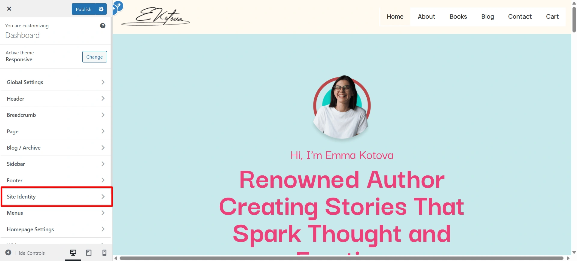site identity