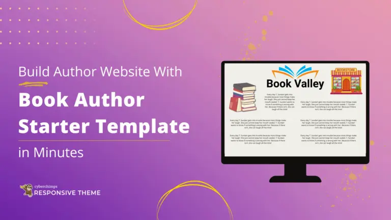Build Author Website in Minutes with Book Author Starter Template