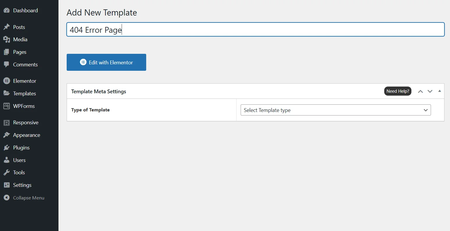 Give name like 404 error page