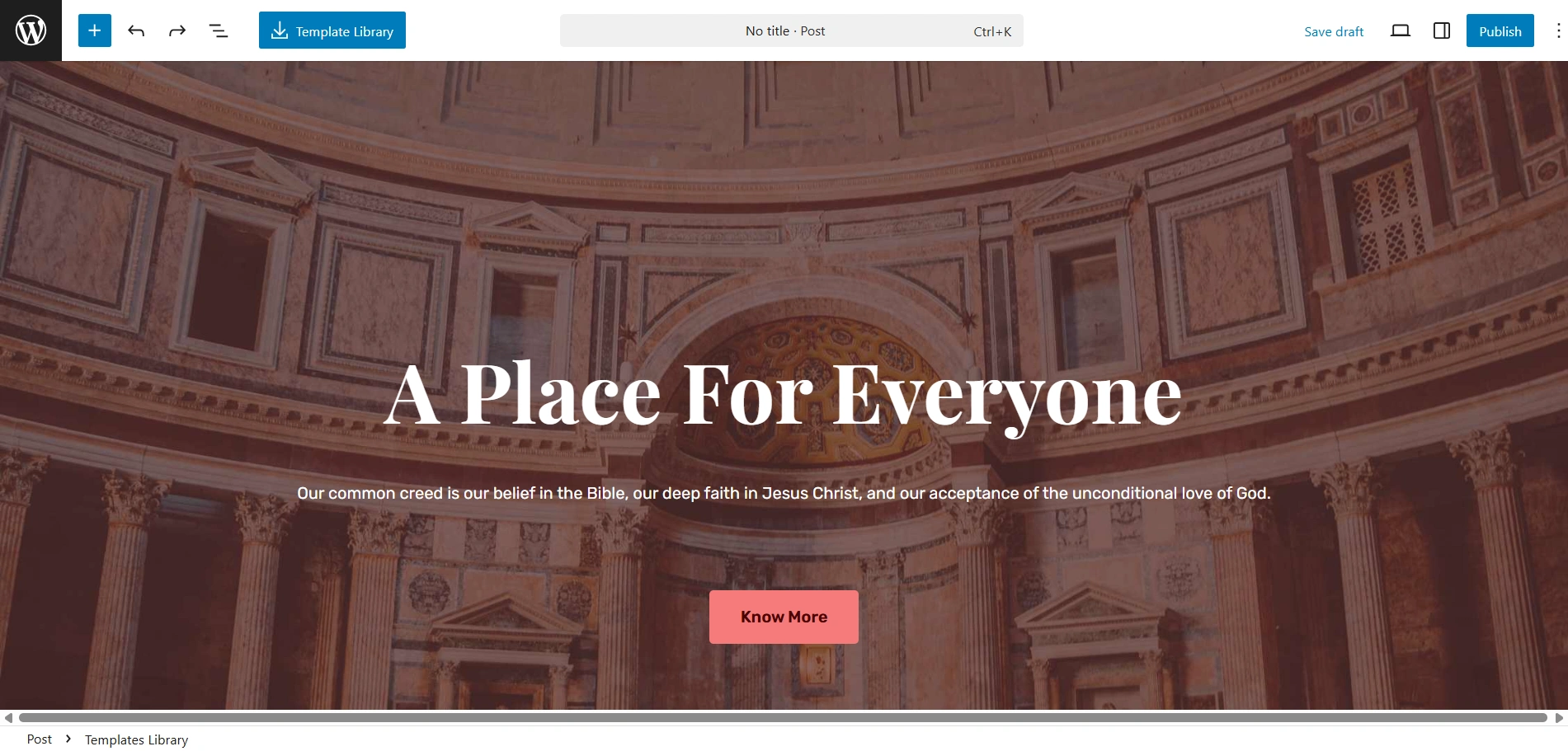 use WordPress landing pages