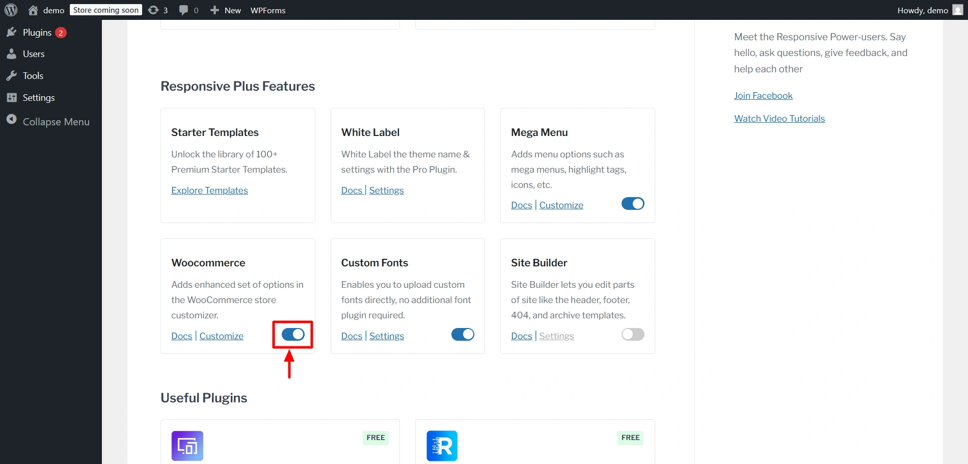 WooCommerce module