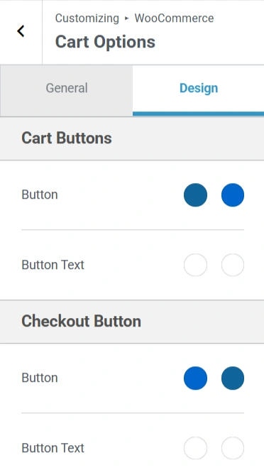 design settings