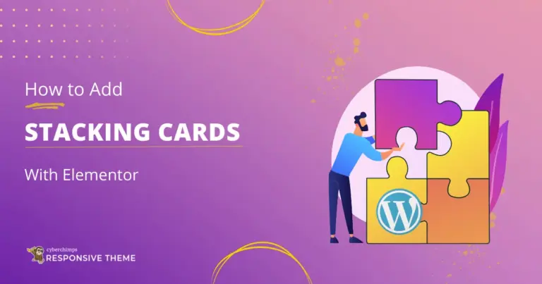 how to add stacking cards with Elementor