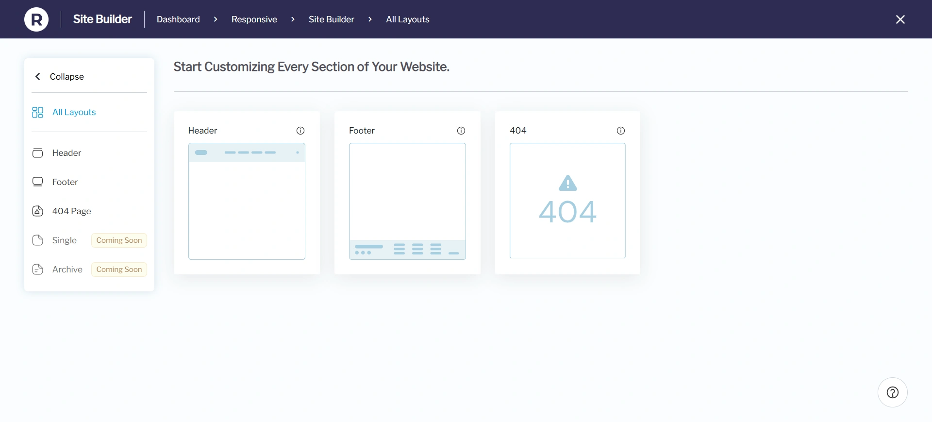 Site builder