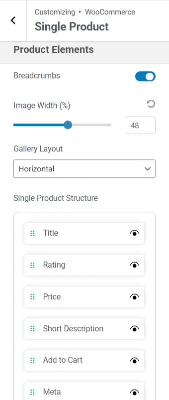 Product elements