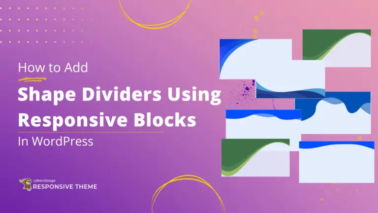 How to Add Shape Dividers Using Responsive Blocks in WordPress