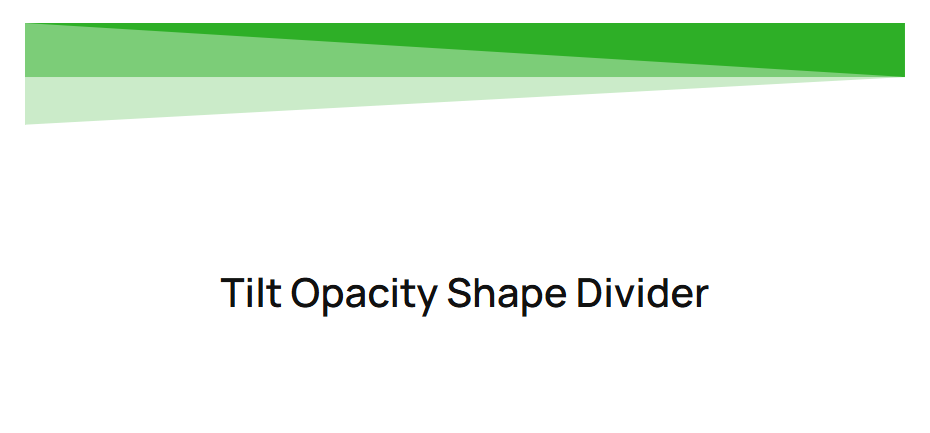 Tilt Opacity Design