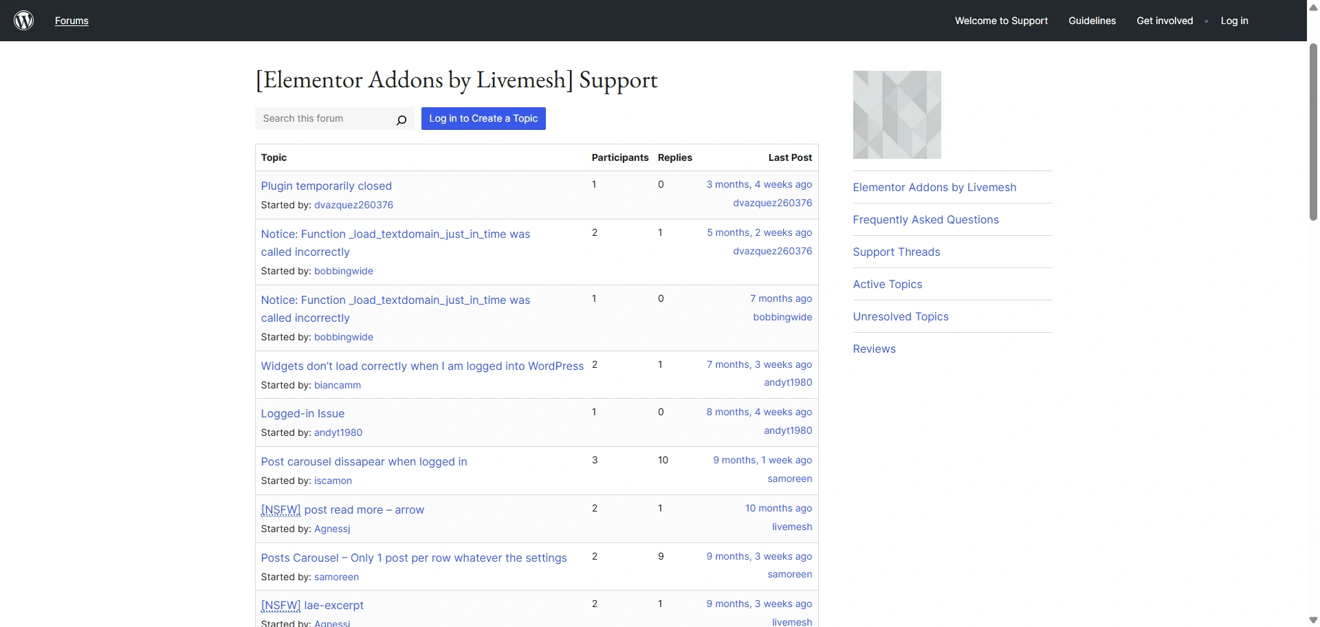 Elementor Addons by Livemesh Support