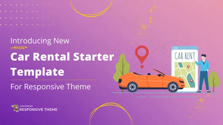 Introducing New Car Rental Starter Template for Responsive Theme