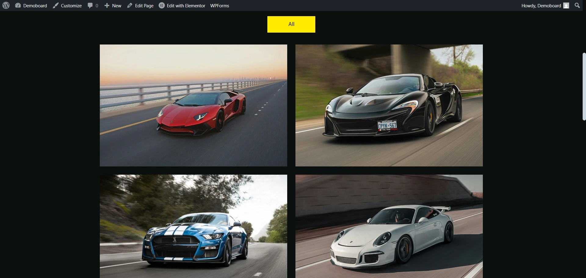 Our fleet page