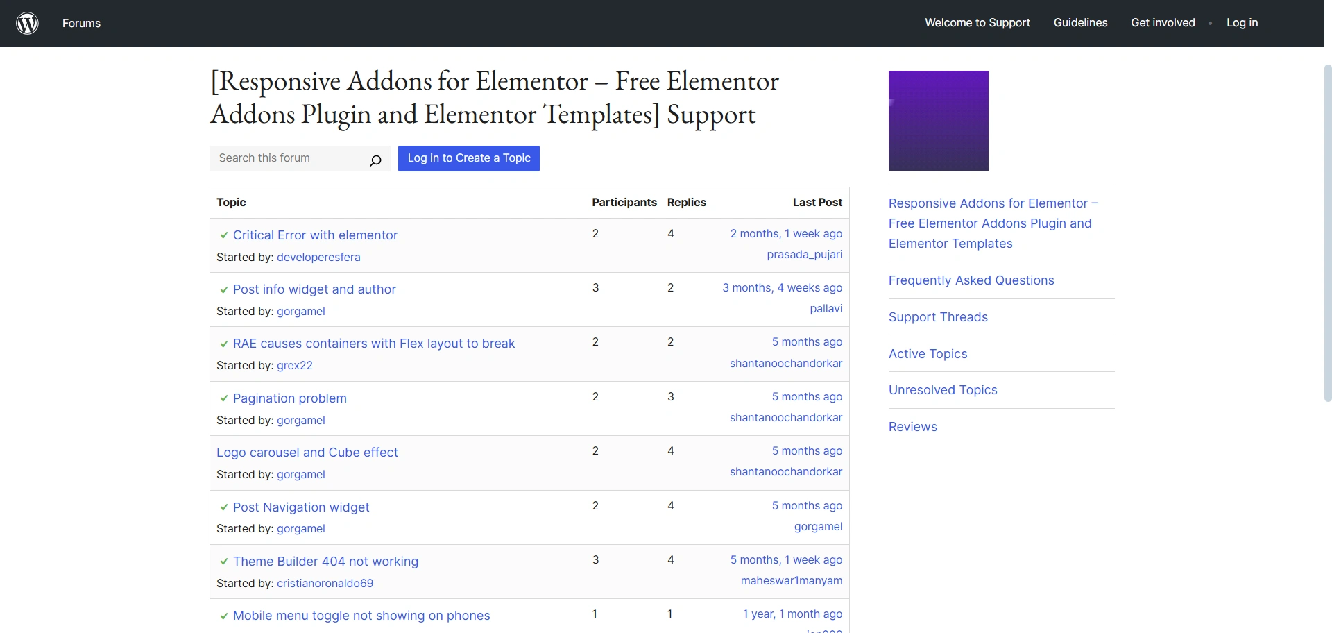Responsive-Addons-for-Elementor support